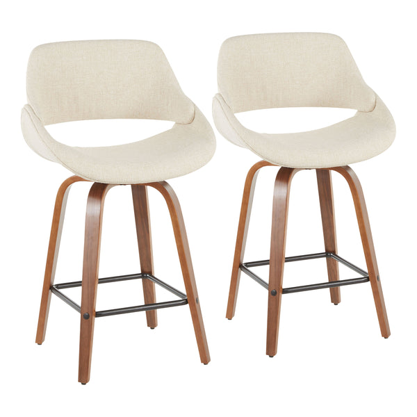 Fabrico - Mid-Century Modern, Counter Stool (Set of 2)