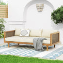 Claremont - 3 Seater Daybed Teak Acacia Wood Water Resistant Cushions