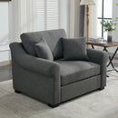 Modern Chenille Oversized Armchair, Chair And A Half, Single Sofa