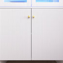 Modern Tech Inspired Dome Cabinet With LED Lighting