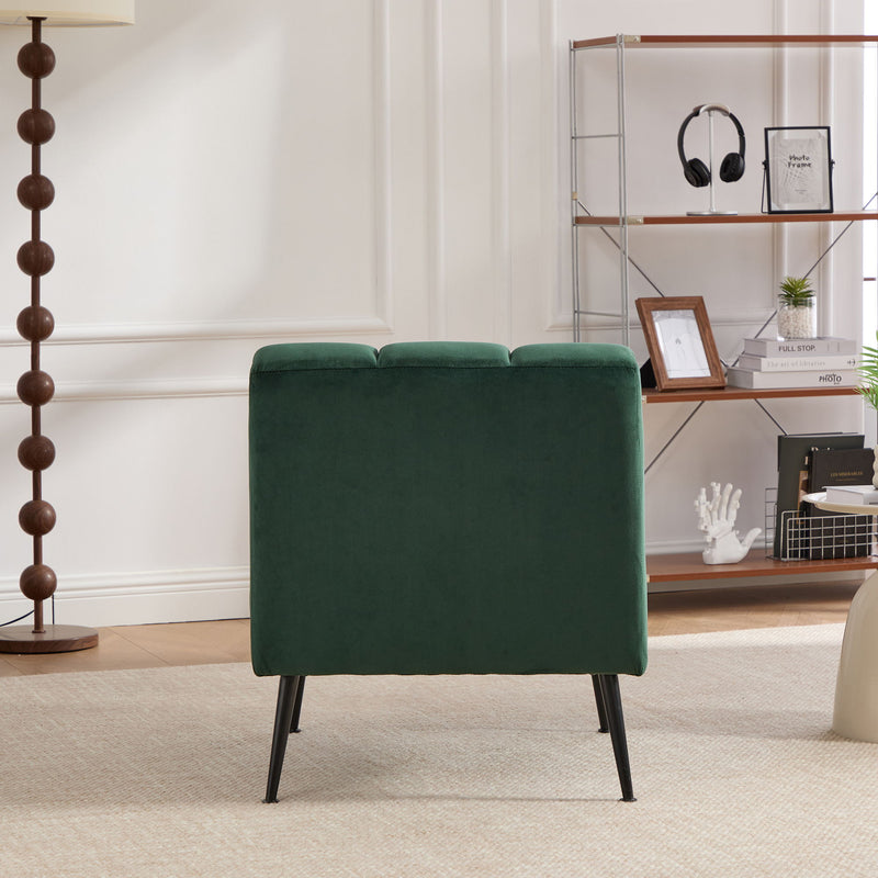 Upholstered Armless Chair For Living Room