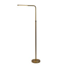 Verve - Floor Lamp With On / Off Switch Adjustable LED Round Base - Gold
