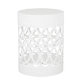 Outdoor Metal Large End Table, Modern Design