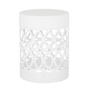 Outdoor Metal Large End Table, Modern Design