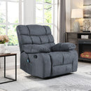 Contemporary Massage Recliner With Pillow Tufted Design - Charcoal