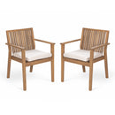 Patio Dining Chair, Comfortable Waterproof Seating (Set of 2)