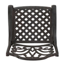 Patio Cast Aluminum Outdoor Dining Chairs (Set of 2) - Bronze