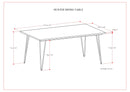 Hunter - Square Tabletop Dining Table