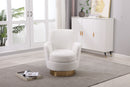 Teddy Swivel Barrel Chair, Swivel Accent Chairs Armchair For Living Room