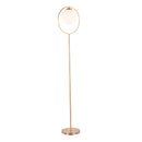Moon - Contemporary Floor Lamp - Gold / Frosted