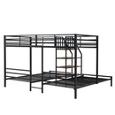 Metal Bunk Bed With Storage Shelves Staircase