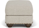 Patterson - Ottoman, Nailhead Trim - Light Gray - Atlantic Fine Furniture Inc