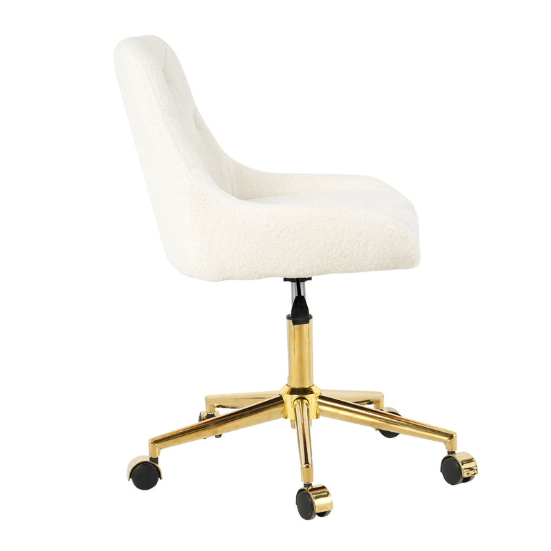 Modern Teddy Velvet Fabric Chair With Gold Plated 5 Claw Legs
