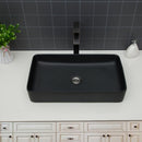Modern Ceramic Rectangular Bathroom Vessel Sink With European Design
