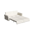 3 In 1 Convertible Sleeper Sofa With Nailhead Trim & Rolled Arm