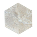 Hexagon Natural Marble Polished Tile For Wall And Floor (Set of 12)