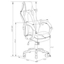 Carlos - Upholstered Adjustable Home Office Desk Chair - Black