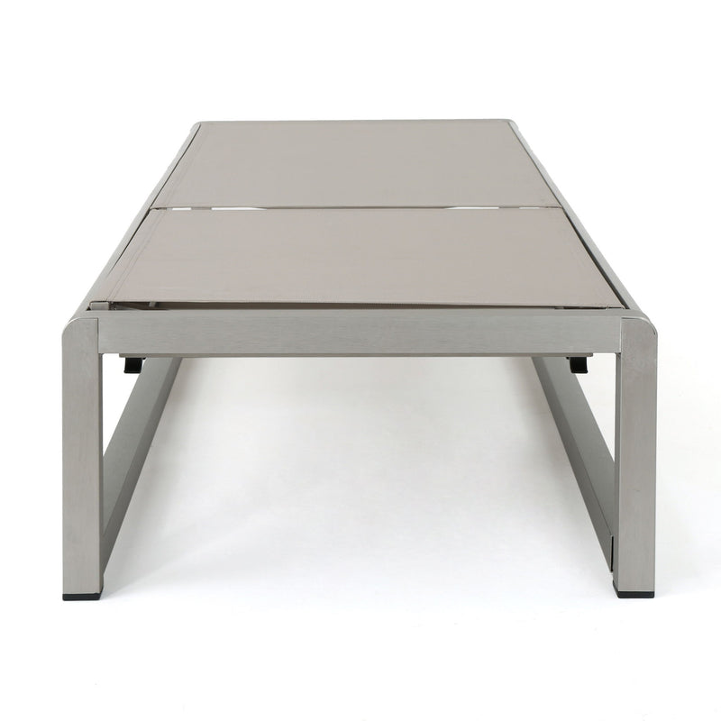 Outdoor Patio Chaise Lounge With 5 Reclining Positions
