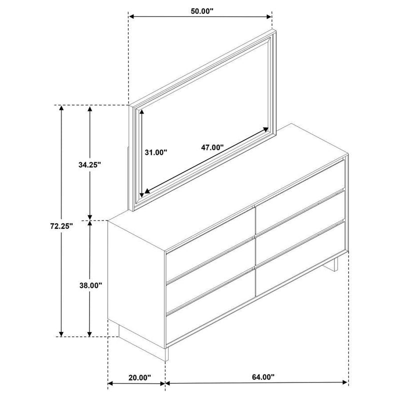 Glenwood - 6-Drawer Dresser Cabinet