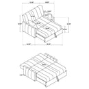 Portland - Boucle Upholstered Sleeper Sofa Bed