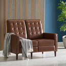 Manville - Contemporary Tufted Loveseat Pushback Recliner