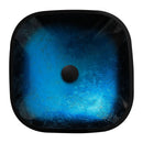 Artistic Vessel Sink With Faucet And Pop Up Drain - Blue