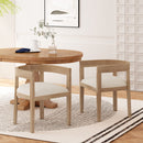 Contemporary Dining Chair Set With Armrests