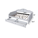 Upholstered Daybed With LED Lights And 2 Drawersme