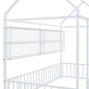 House Frame With Fence And Shelves