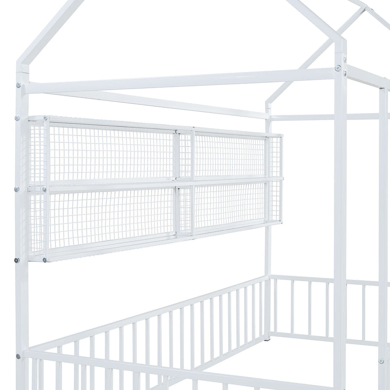House Frame With Fence And Shelves