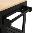 Lanier - Kitchen Cart With Wheels - Black