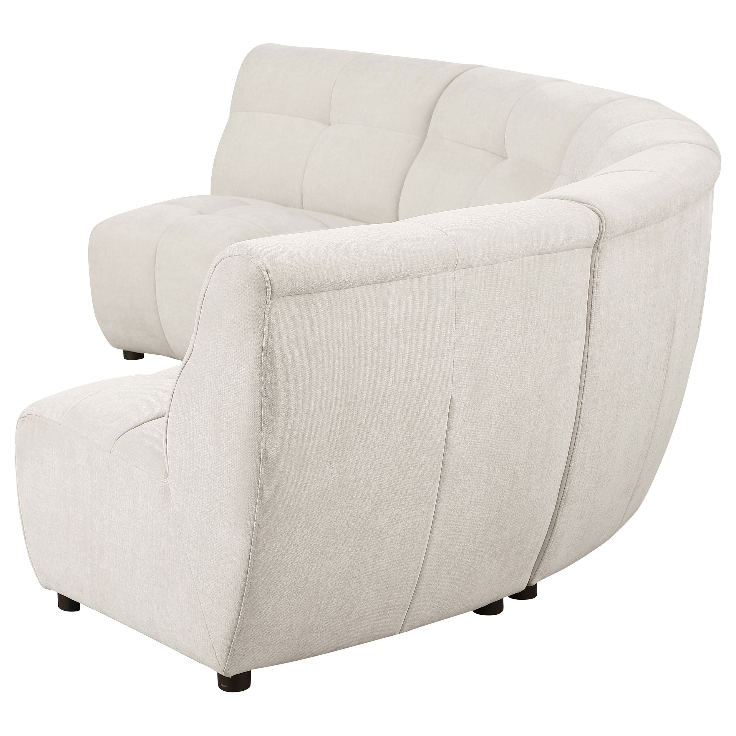 Charlotte 5-piece Upholstered Modular Sectional Sofa Ivory — view 5