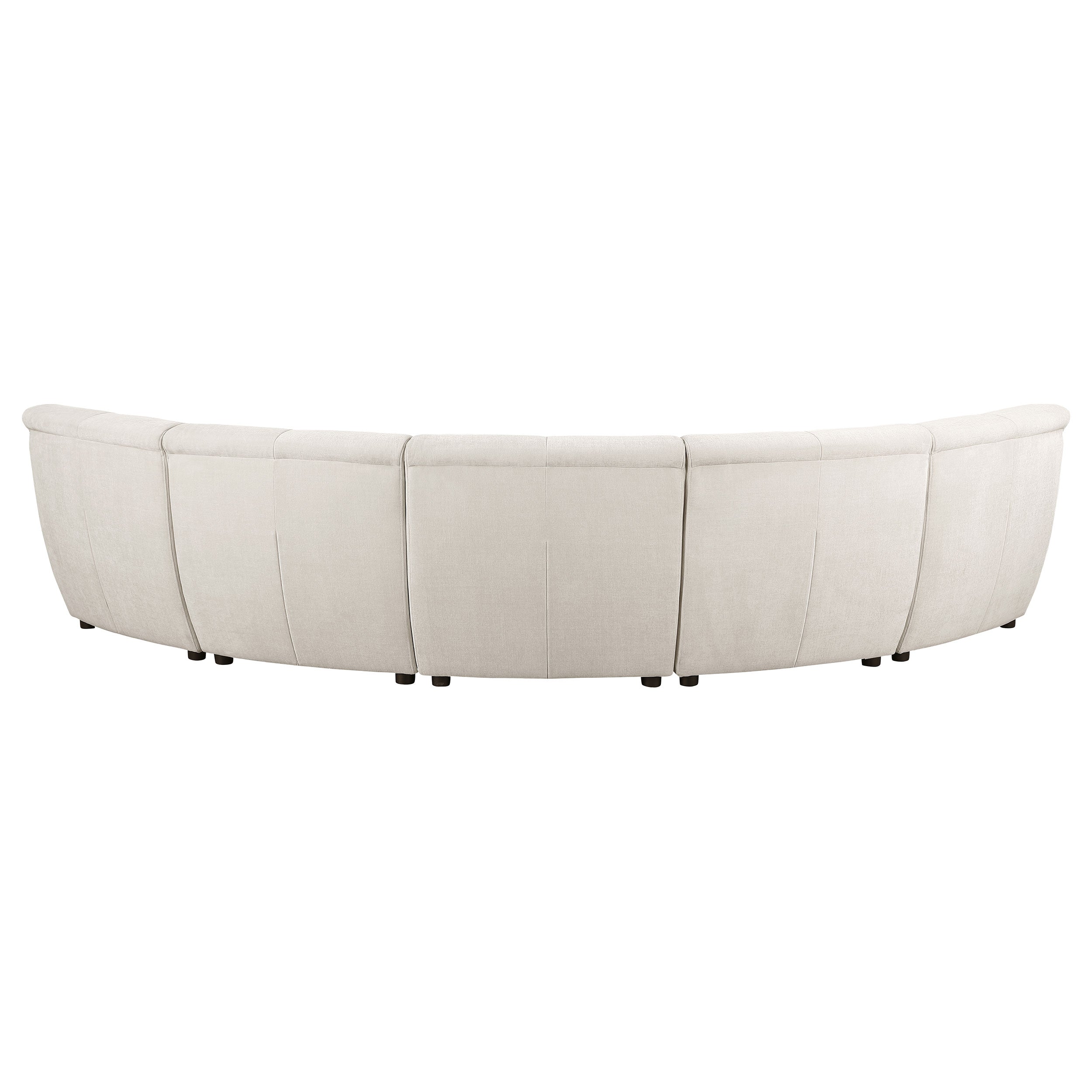 Charlotte 5-piece Upholstered Modular Sectional Sofa Ivory — view 6