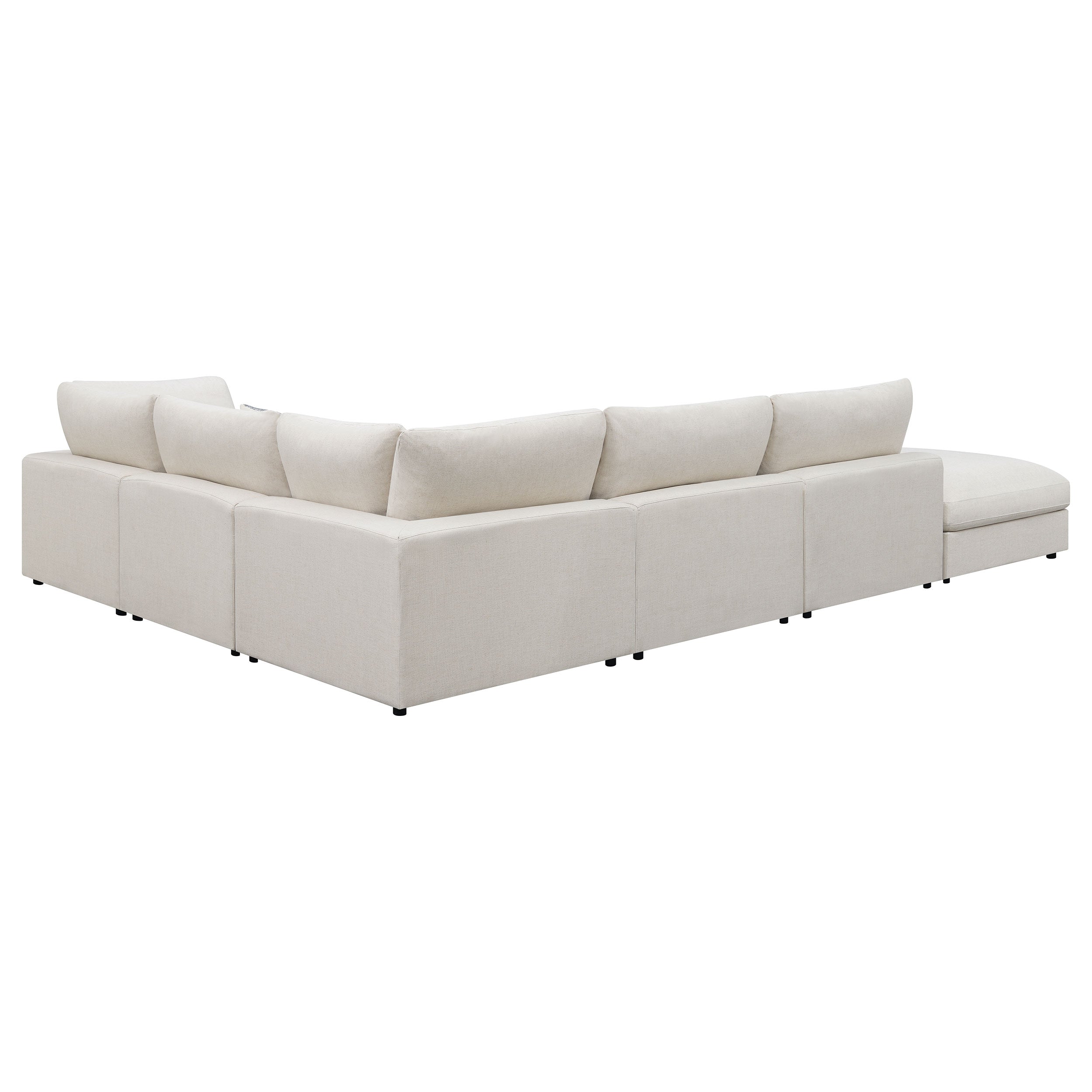 Serene 6-piece Upholstered Modular Sectional Sofa Beige — view 4