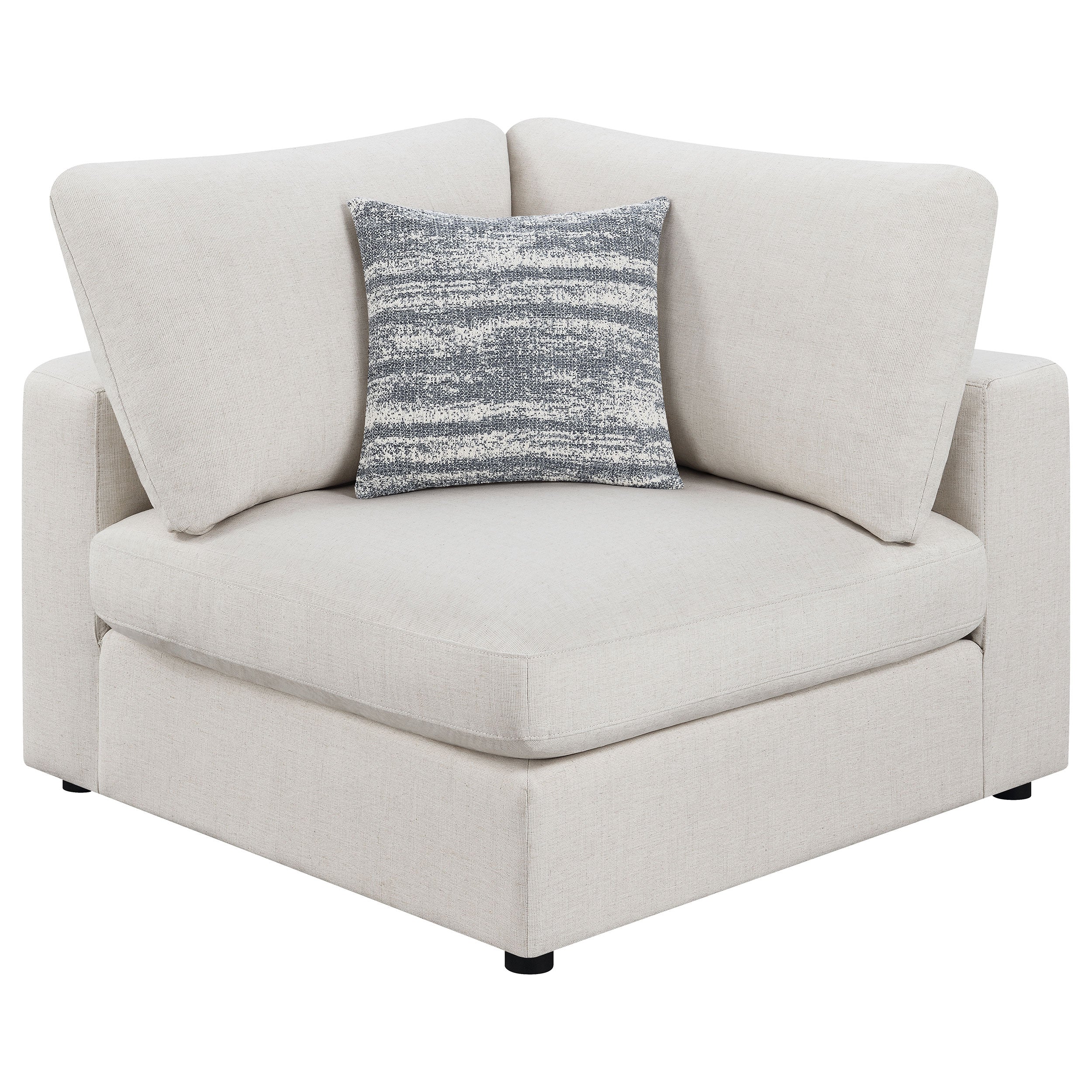 Serene Upholstered Corner Beige — view 1