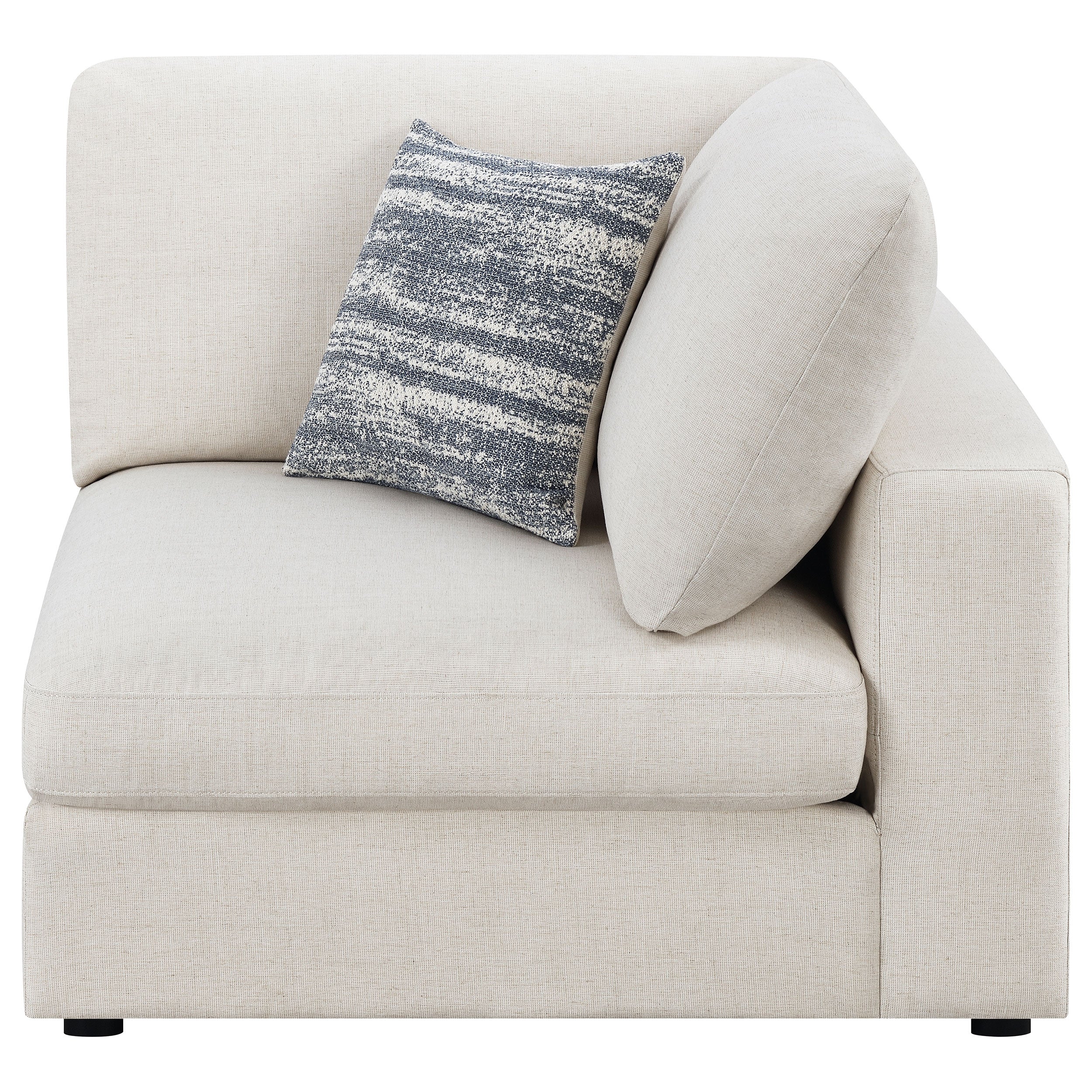 Serene Upholstered Corner Beige — view 2