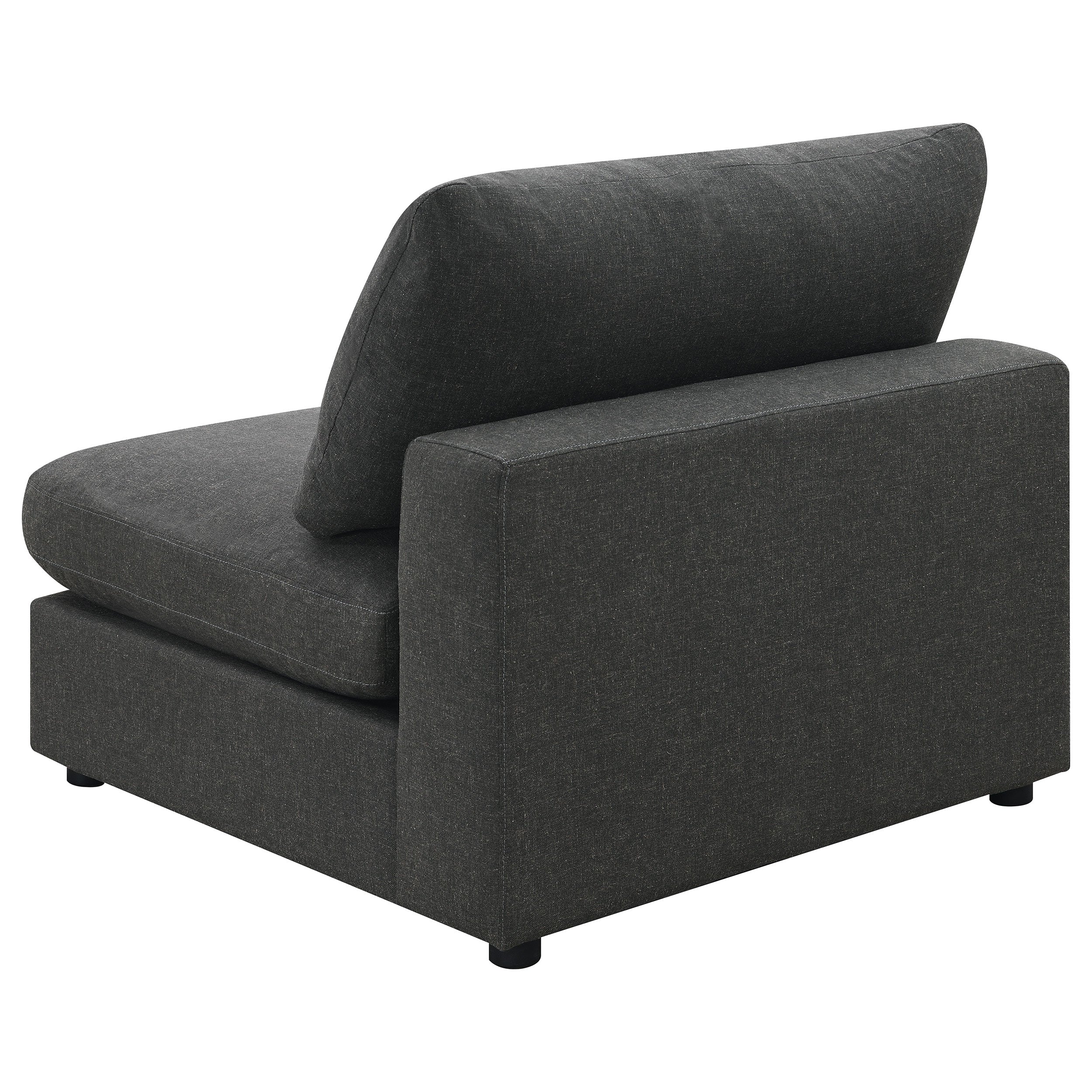 Serene 4-piece Upholstered Modular Sectional Sofa Charcoal — view 7