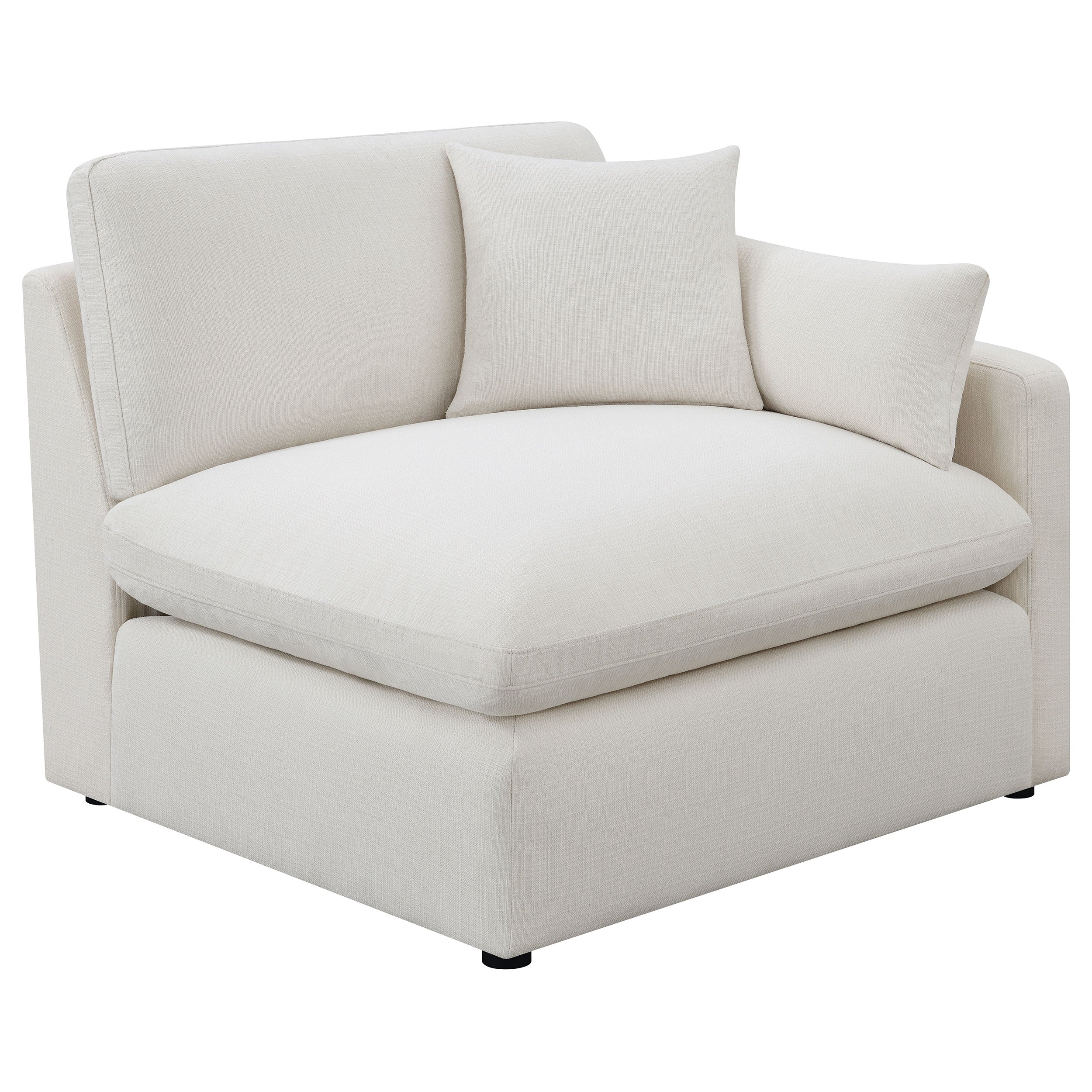 Hobson 4-piece Upholstered Modular Sectional Sofa Ivory — view 5