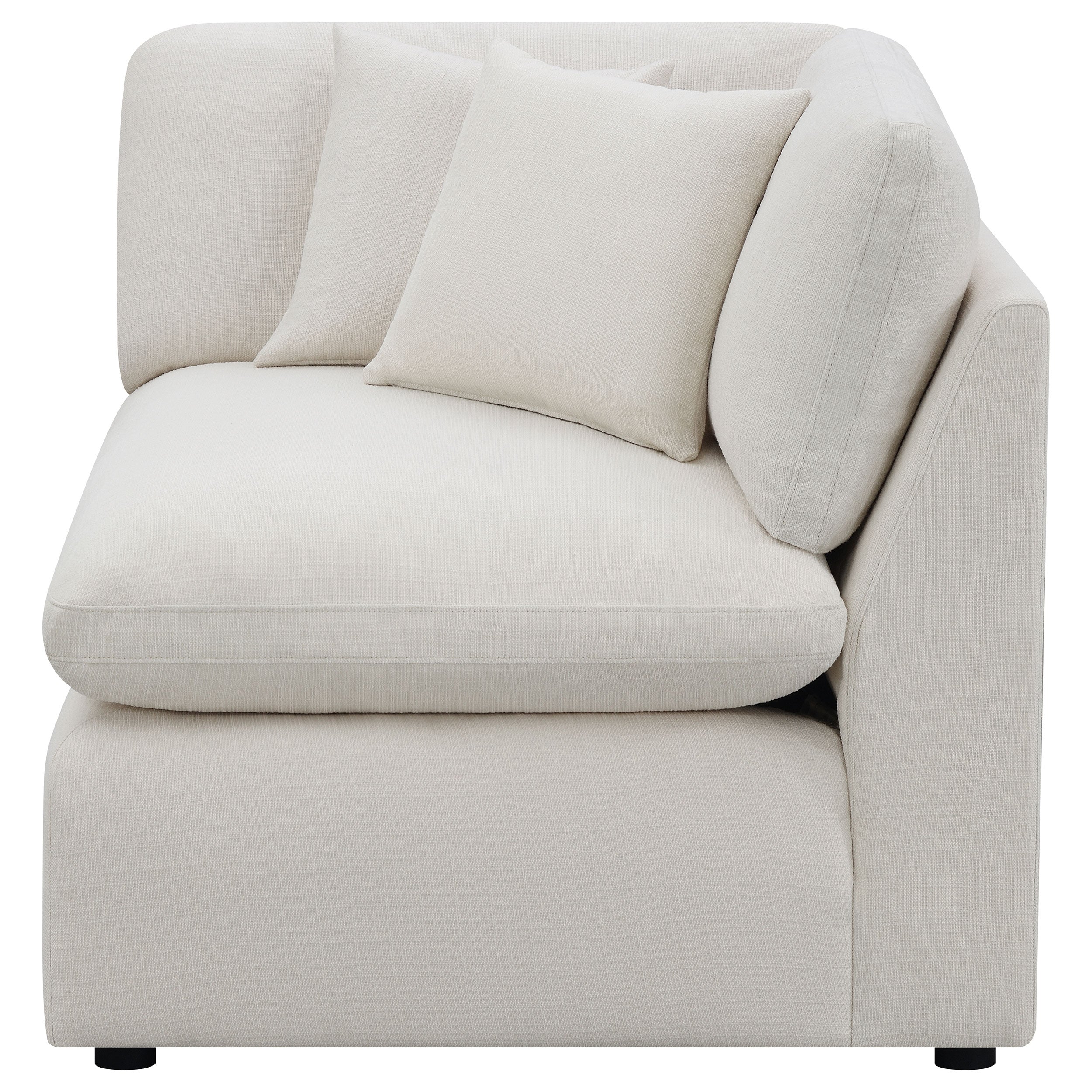 Hobson Upholstered Corner Ivory — view 3