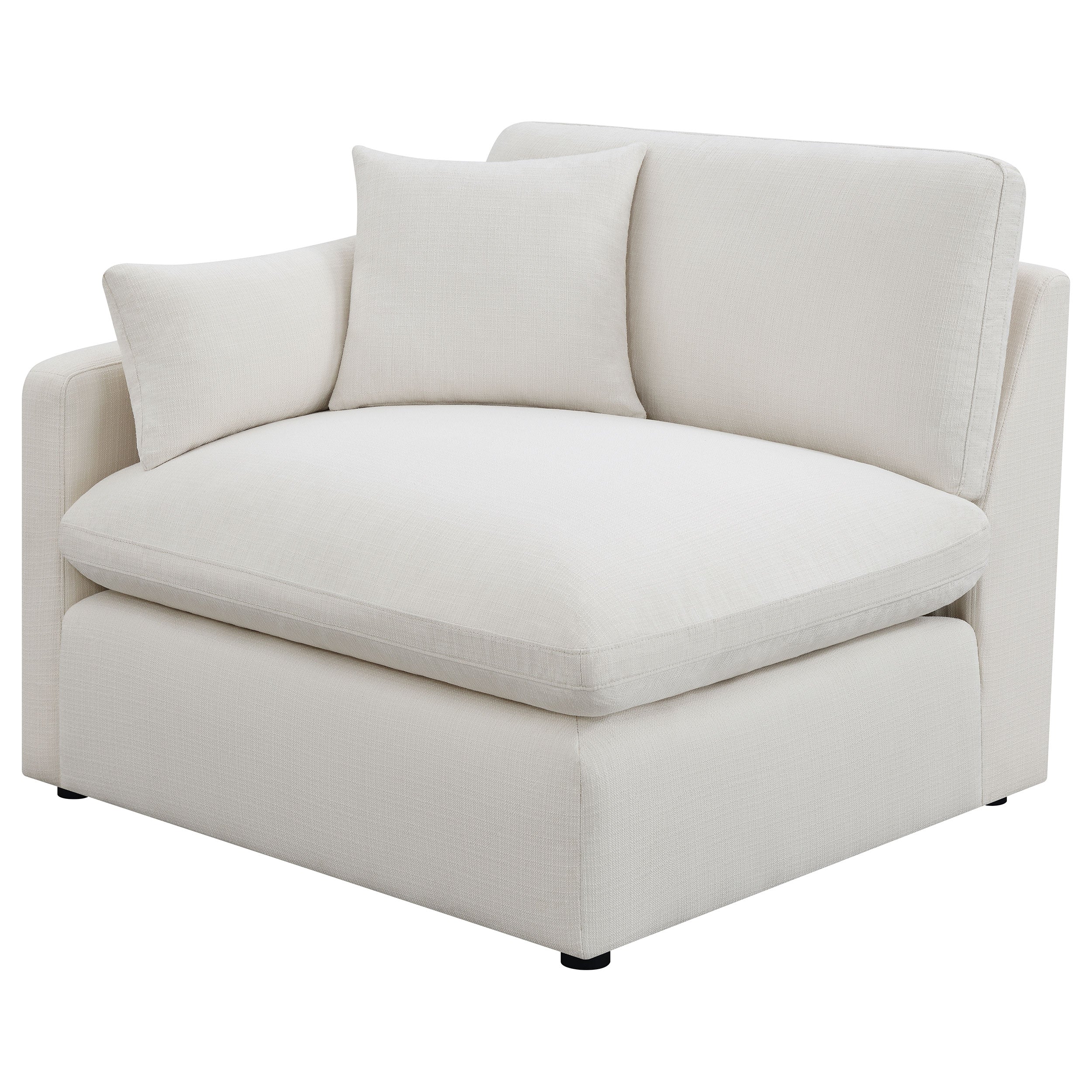 Hobson Upholstered LAF Chair Ivory — view 1