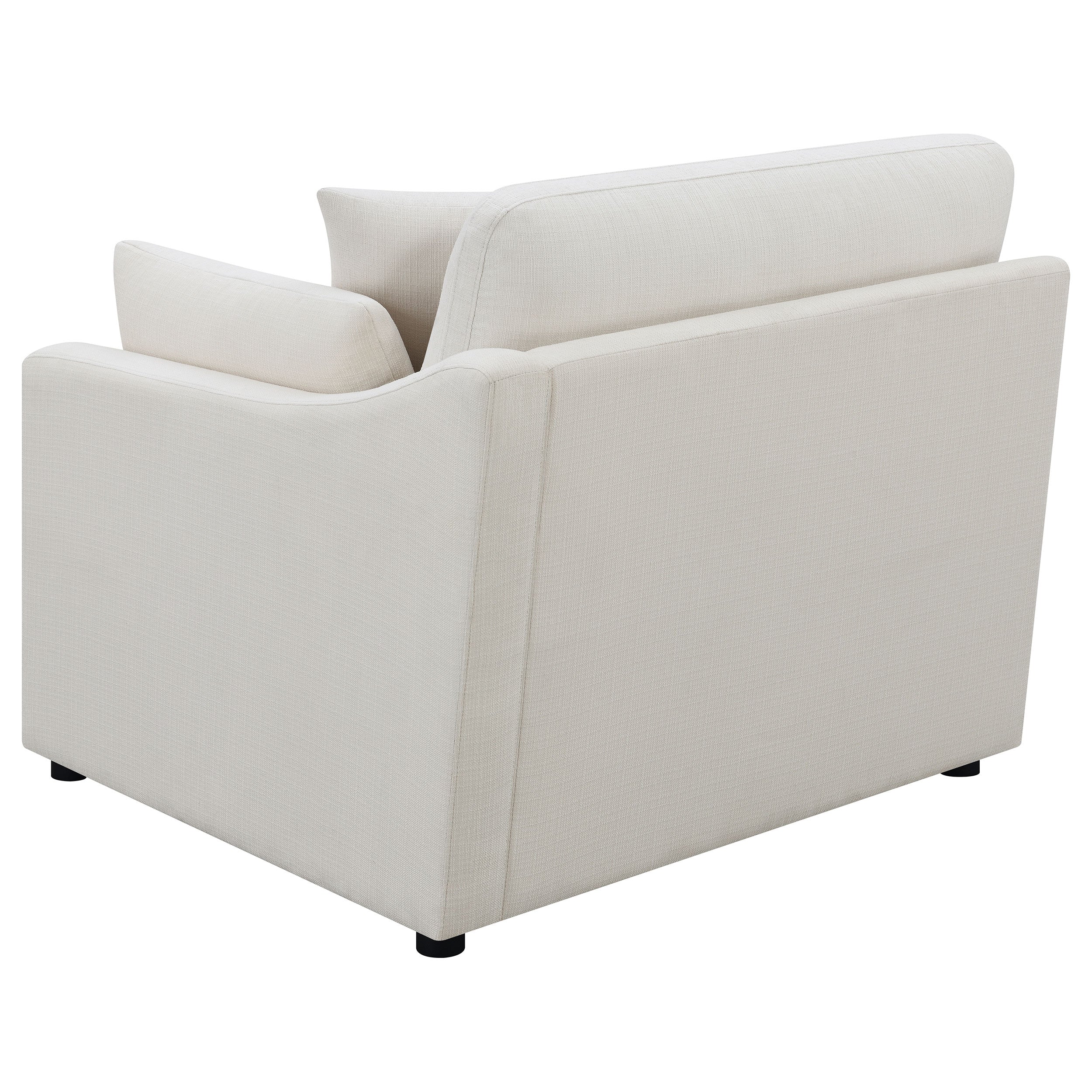Hobson Upholstered LAF Chair Ivory — view 4