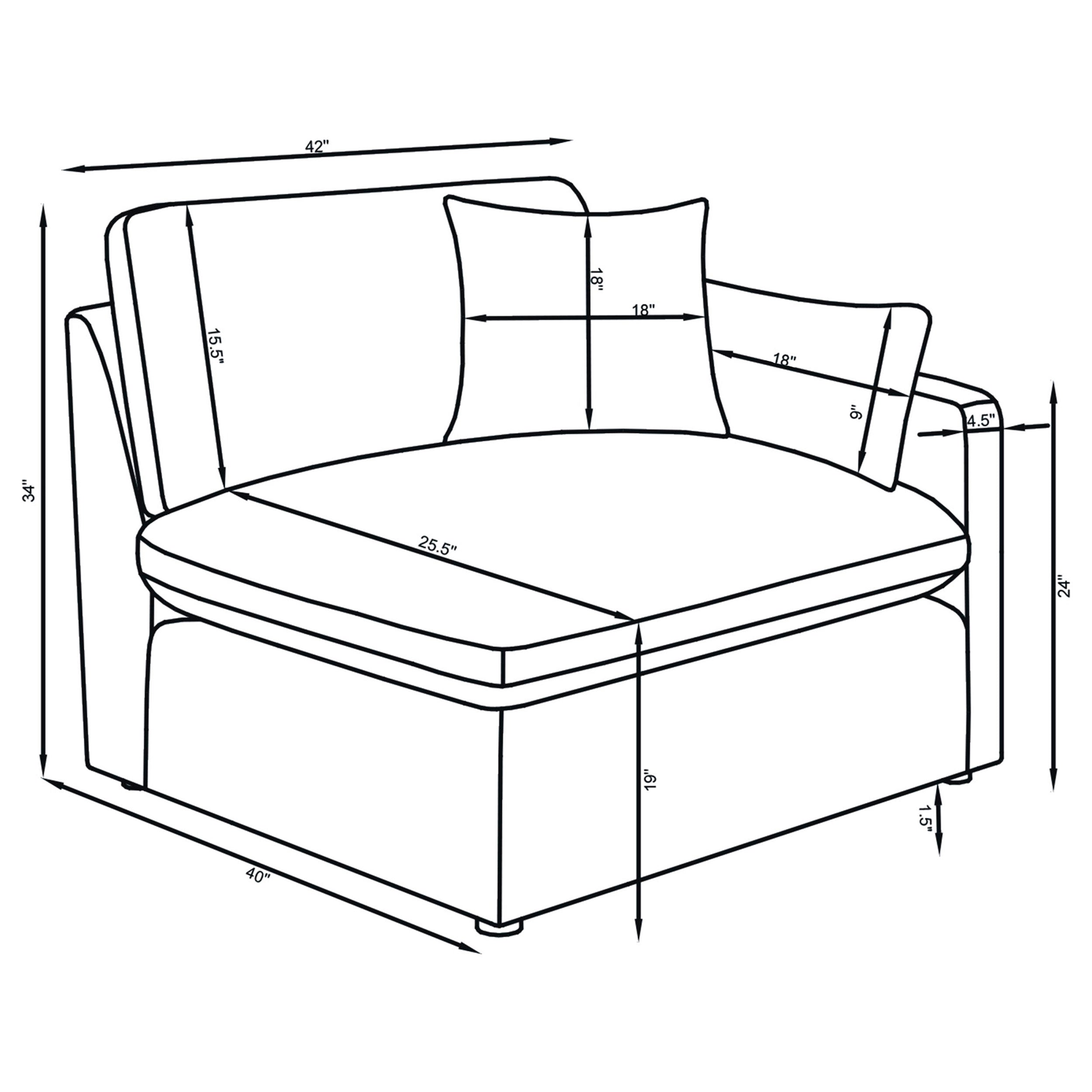 Hobson Upholstered RAF Chair Ivory — view 7