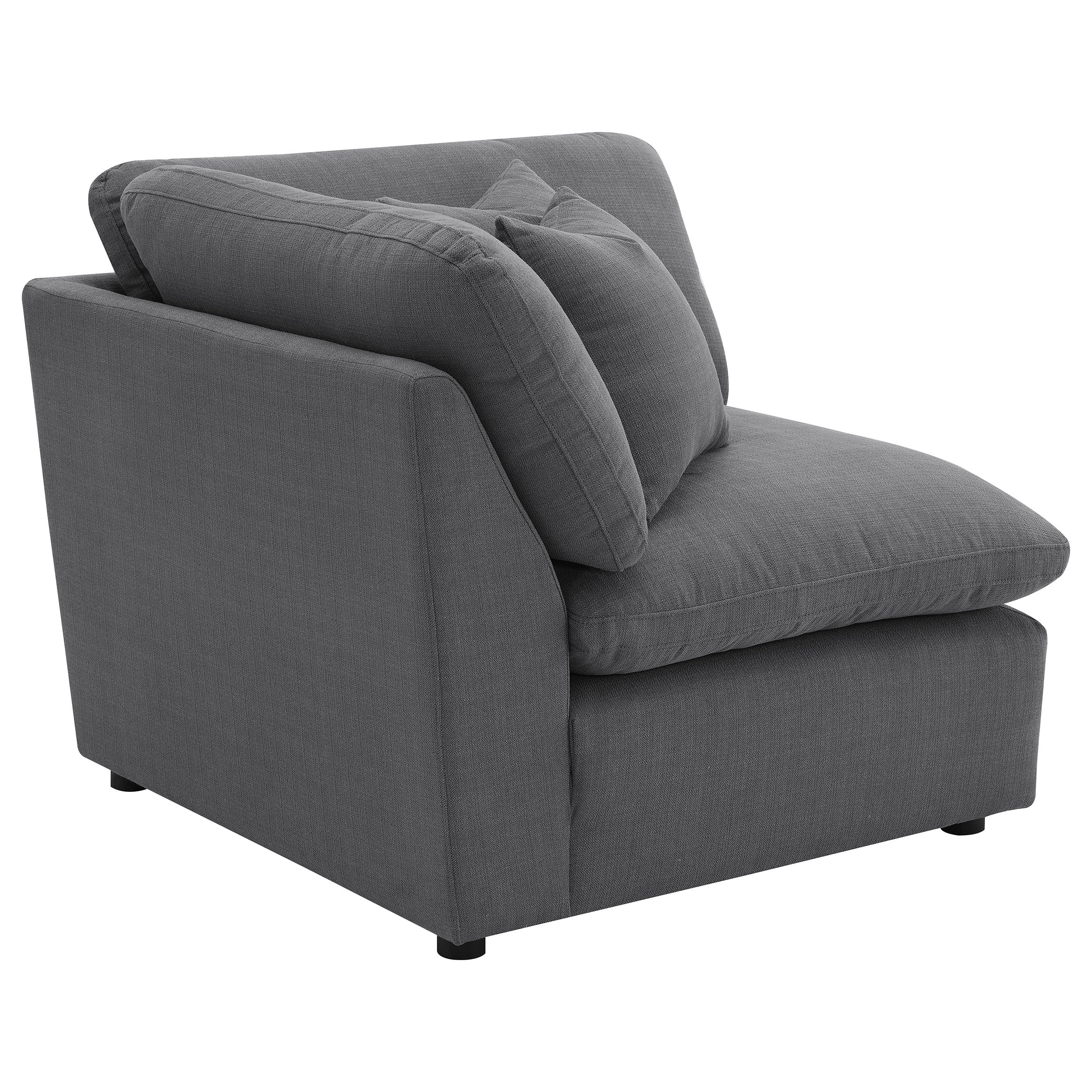 Hobson Upholstered Corner Charcoal — view 3