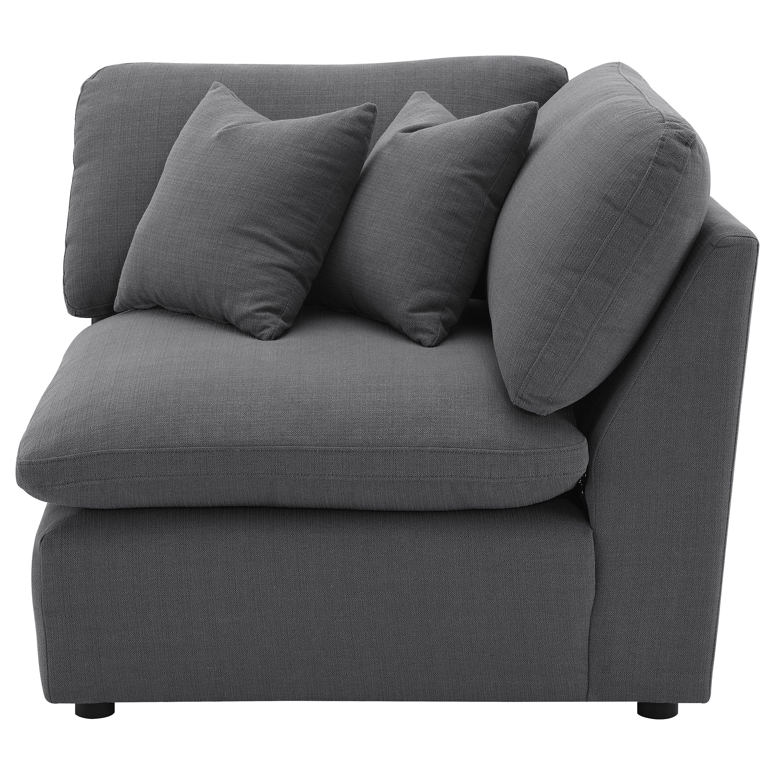 Hobson Upholstered Corner Charcoal — view 5
