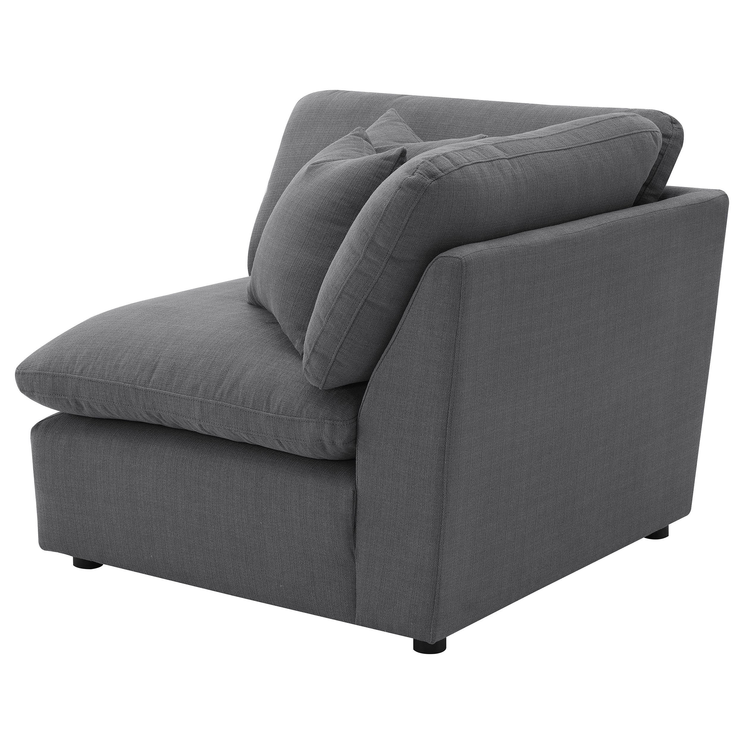 Hobson Upholstered Corner Charcoal — view 6