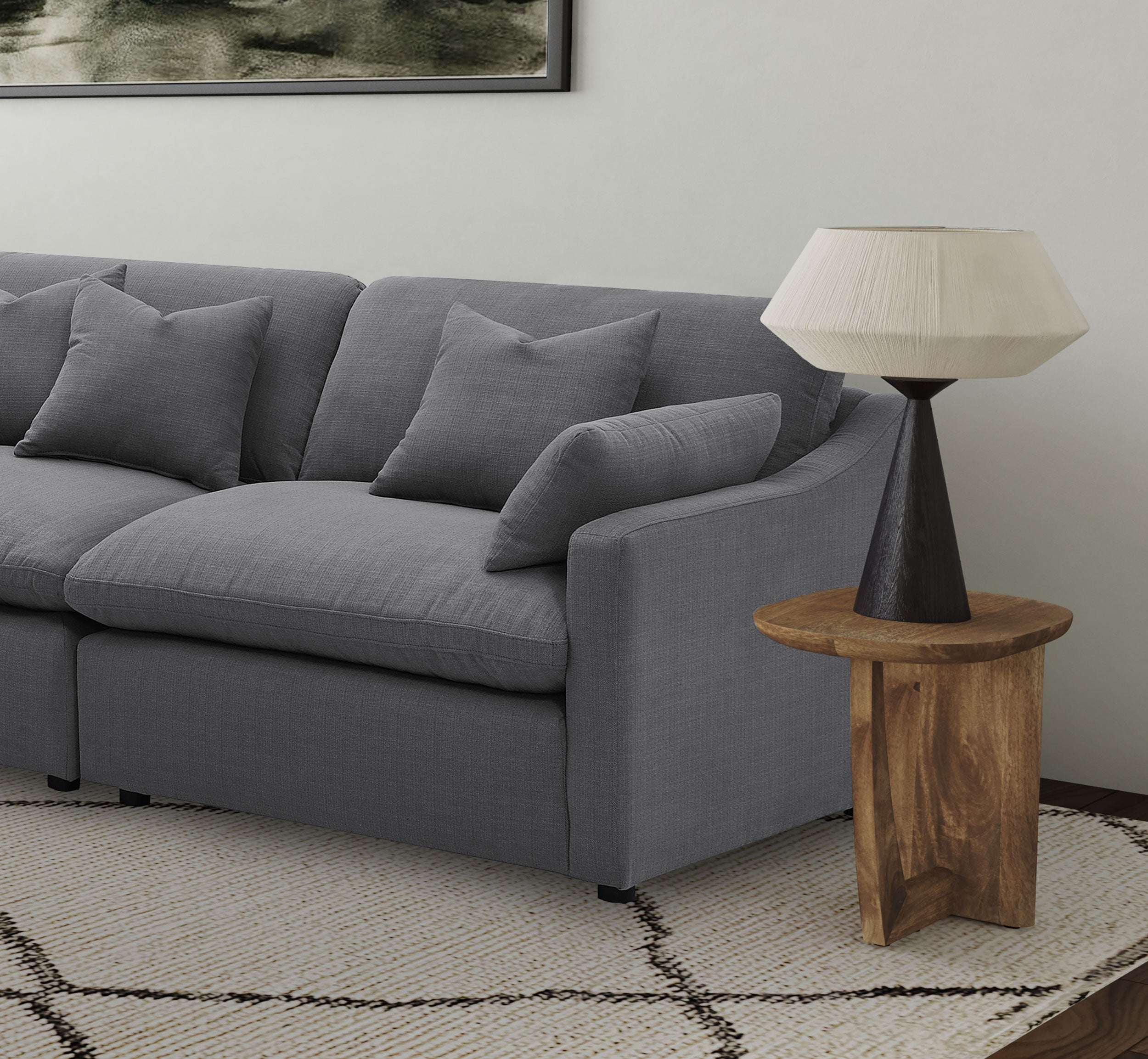 Hobson Upholstered RAF Chair Charcoal — view 2