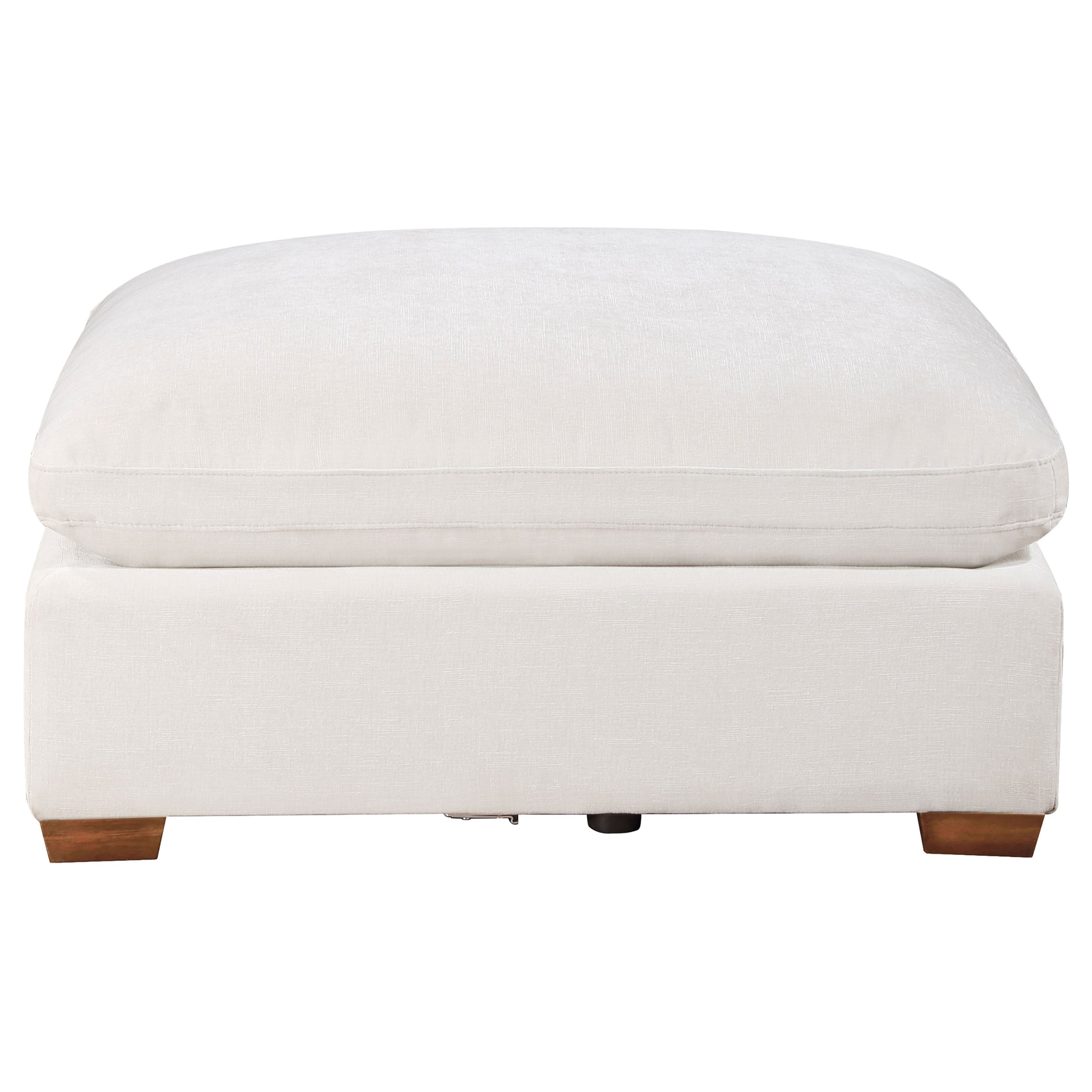 Lakeview Rectangular Upholstered Ottoman Ivory — view 3