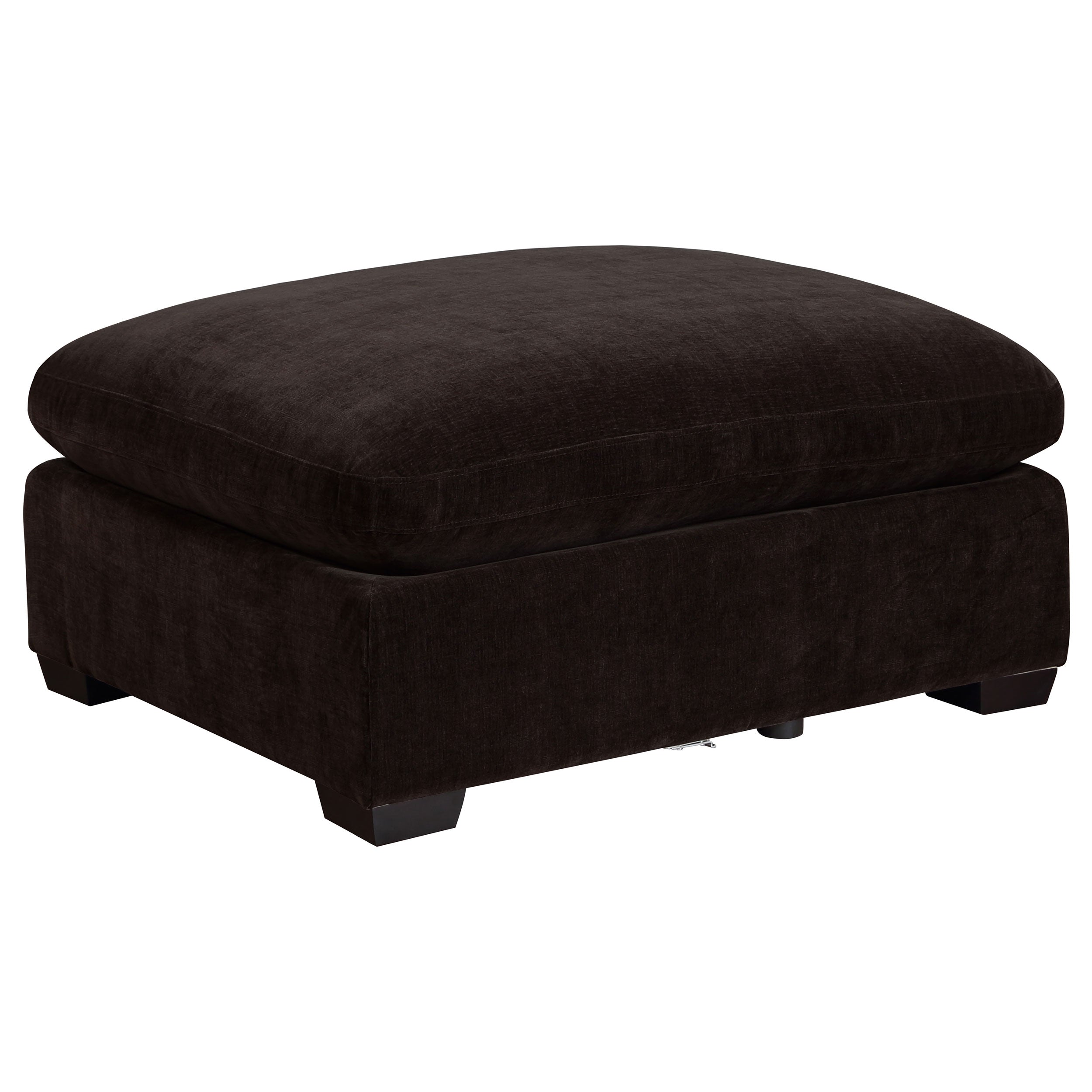 Lakeview Rectangular Upholstered Ottoman Dark Chocolate — view 1