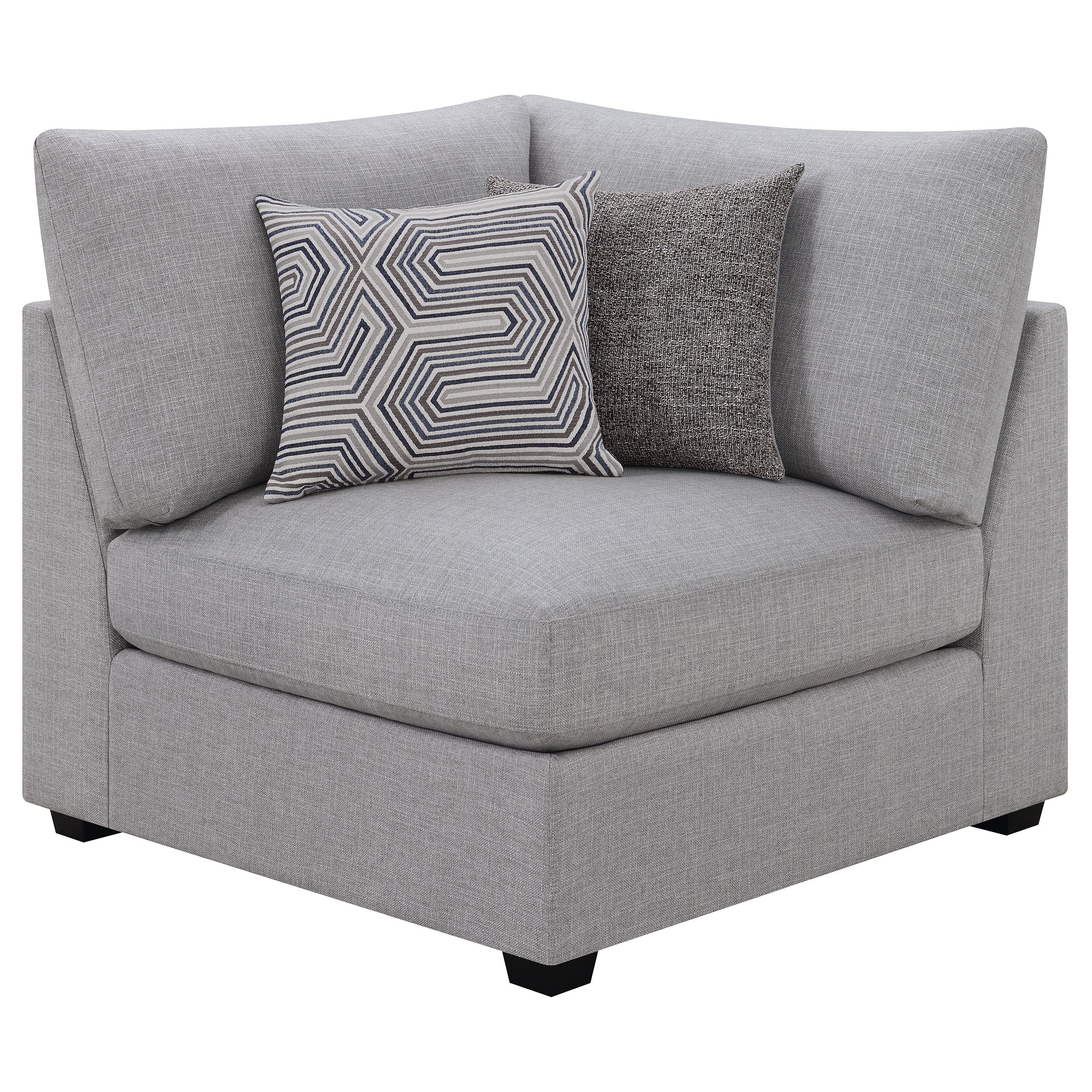 Cambria 5-piece Upholstered Modular Sectional Sofa Grey — view 5