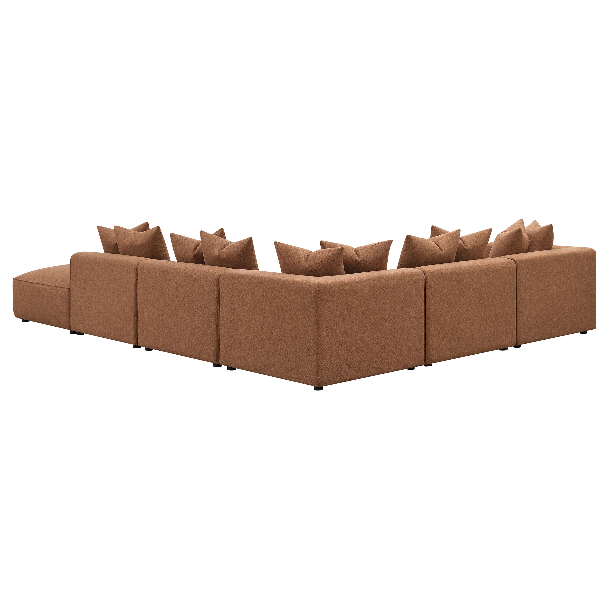 Jennifer 6-piece Upholstered Modular Sectional Terracotta — view 5